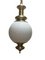 Vintage Opaline Glass Pendant Lamp from Metalarte, Image 1