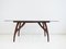 Wooden Dining Table with Glass Top by Adrian Pearsall 1