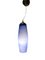 Lámpara colgante en azul de opalina, años 50, Imagen 4