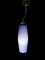 Lampe à Suspension Bleue Opaline, 1950s 5