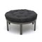 Large Ottoman in Metal and Anthracite Fabric, 1970s, Image 1