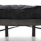 Large Ottoman in Metal and Anthracite Fabric, 1970s, Image 6