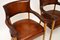 Vintage Leather and Oak Armchair, 1960s, Set of 2 4