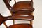 Vintage Leather and Oak Armchair, 1960s, Set of 2 7