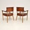 Vintage Leather and Oak Armchair, 1960s, Set of 2, Image 10