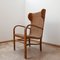 Mid-Century Dutch High Back Corded Armchair 12