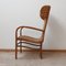 Mid-Century Dutch High Back Corded Armchair 3