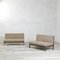 Wood & Fabric Sofas from ISA Bergamo, 1960s, Set of 2 2