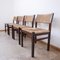 Mid-Century Rush Dutch Dining Chairs, Set of 4, Image 14
