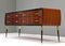 Italian Credenza in Walnut, Brass and Black Glass, Italy, 1970s 7