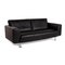 Black Leather Sofa by Rolf Benz, Image 7