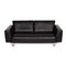 Schwarzes Ledersofa von Rolf Benz 8