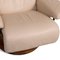 Vision Leder Cremefarbener Sessel mit Hocker Relaxation Funktion von Stressless 5