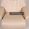 Vision Leder Cremefarbener Sessel mit Hocker Relaxation Funktion von Stressless 6