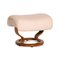 Vision Leder Cremefarbener Sessel mit Hocker Relaxation Funktion von Stressless 13