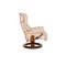 Vision Leather Armchair Cream with Stool Relaxation Function from Stressless 10