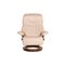 Vision Leder Cremefarbener Sessel mit Hocker Relaxation Funktion von Stressless 9