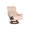 Vision Leather Armchair Cream with Stool Relaxation Function from Stressless, Image 4