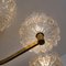 Chandelier with 8 Icicle Glass Shades in Brass, 1960s, Image 5
