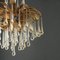 Tear Drop Glass 6-Light Chandeliers from Palwa, 1960s, Set of 2 7