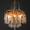 Tear Drop Glass 6-Light Chandeliers from Palwa, 1960s, Set of 2 6