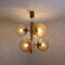 Molecular Amber Glass Globe Chandelier from VEB 11