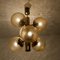 Molecular Amber Glass Globe Chandelier from VEB 4