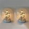 Space Age Light Fixtures from Doria, Two Pendant and Two Wall Lights, Set of 4 7