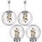 Space Age Light Fixtures from Doria, Two Pendant and Two Wall Lights, Set of 4, Image 1