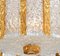 Applique Drum placcata in oro e vetro satinato di JT Kalmar, Austria, anni '60, Immagine 7