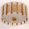 Drum Gold-Plated and Frosted Ice Glass Sconce by J. T. Kalmar, Austria, 1960s, Image 2