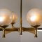 Chandelier in Opaline Brass in the Style of Sciolari 12