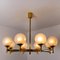 Chandelier in Opaline Brass in the Style of Sciolari 6