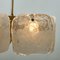 Glass and Brass Light Fixtures by J. T. Kalmar, Austria, 1960s, Set of 5 4