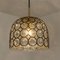 Circle Iron and Bubble Glass Light Fixtures from Glashütte, 1960s, Set of 6, Image 6