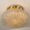 Large Glass Brass Light Fixtures from Doria, Germany, 1969, Set of 3 4