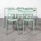 Harlequin Green French Tolix T2 Metal Dining Chairs, 1970s, Set of 8 1