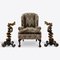 Poltrona Wingback vittoriana con tappezzeria Pierre Frey, Immagine 5