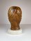Large Sculpture of a Female Face in Mahogany 8