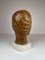 Large Sculpture of a Female Face in Mahogany 10