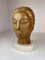 Large Sculpture of a Female Face in Mahogany 3