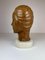 Large Sculpture of a Female Face in Mahogany 6