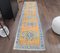 Vintage Turkish Oushak Wool Runner Rug 9