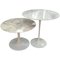 Tulip Marble Gueridon Nesting Tables by Eero Saarinen for Knoll International, Set of 2 1