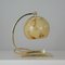 Art Deco German Marbled Opaline Glass & Brass Table Lamp, 1930s 7