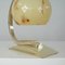 Deutsche Art Deco Marmor Tischlampe aus Opalglas & Messing, 1930er 15