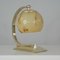 Deutsche Art Deco Marmor Tischlampe aus Opalglas & Messing, 1930er 5