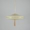 Art Deco German Pendant in Ivory Glass, Brass & Gilt Overlay, 1930s 8