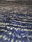 Blau-Weißer Berber Teppich aus dem 20. Jahrhundert, 1980er 11