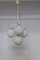 White Vintage Ceiling Lamp with Four White Glass Balls, 1970s 2